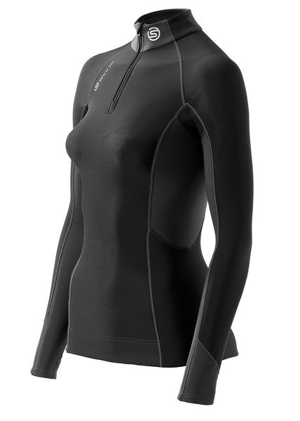 SKINS S400 Womens Thermal Top LS w Neck and Zip