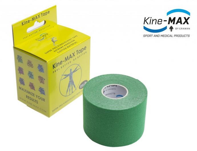 KineMAX SuperPro Cotton Tape - zelený, 5cmx5m