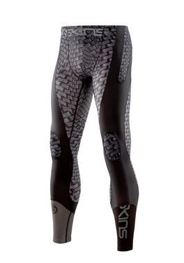 SKINS K-Proprium Mens Compression Long Tights - Espresso (pánské kompresní dlouhé kalhoty SKINS)