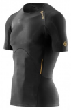 Kompresní prádlo SKINS A400 Mens Short Sleeve Top - Black (pánské aktivní kompresní triko s krátkým rukávem SKINS)