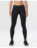 Dámské kompresní legíny 2XU Mid-Rise Compression Tights, Black reflex