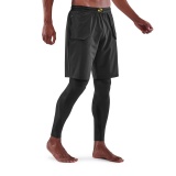 Kompresní kalhoty SKINS Series-5 Mens Travel and Recovery Long Tights, Black, SF00500399001