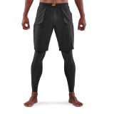 Kompresní kalhoty SKINS Series-5 Mens Travel and Recovery Long Tights, Black, SF00500399001