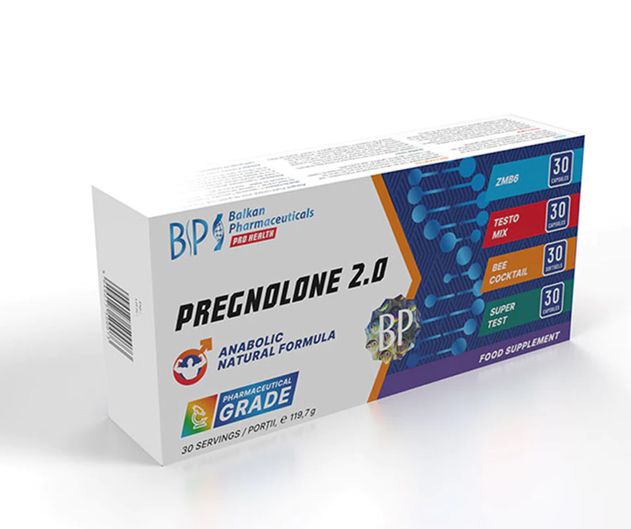 Balkan Pharmaceuticals Pregnolone 2.0, 120 kapslí