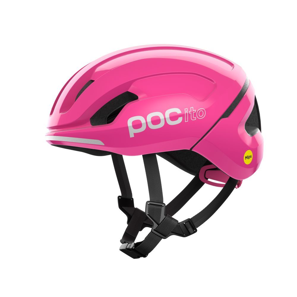 Dětská cyklistická helma POCito Omne MIPS, Fluorescent Pink 2024, PC107369085S