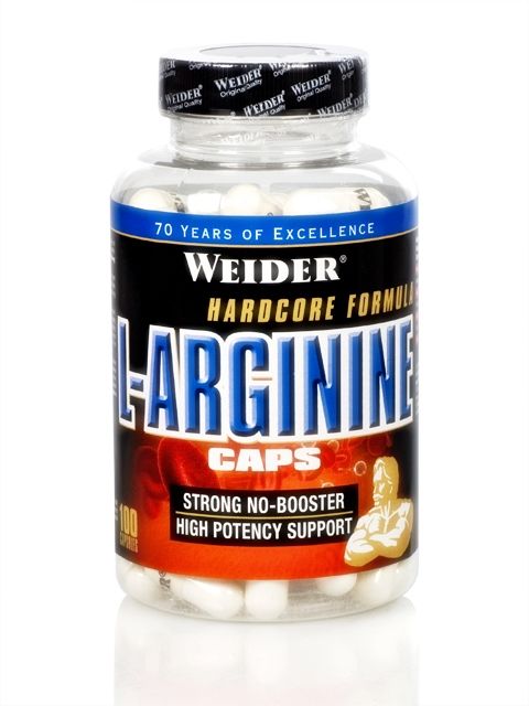 Weider, L-Arginine Caps, 100 kapslí