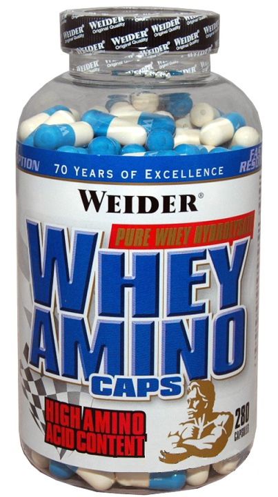 Weider Whey Amino Caps, 280 kapslí